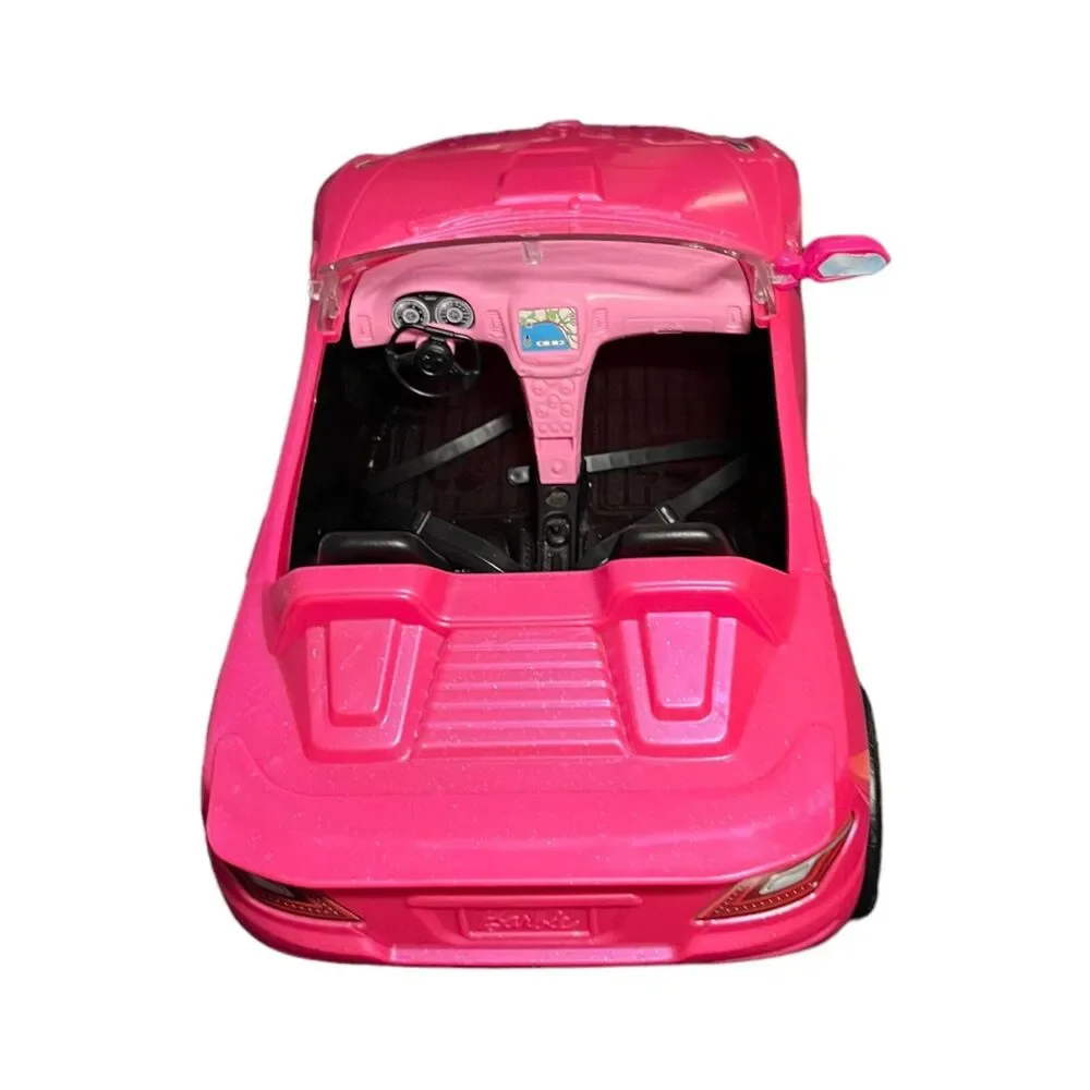 Mattel Barbie Convertible Pink Cars Glam Cruiser 2016/2013 Size 13” (2 Cars)